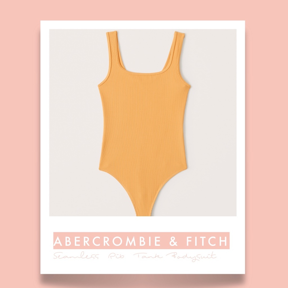 ABERCROMBIE & FITCH - 90s Seamless Ribbed Tank Bodysuit - NWT